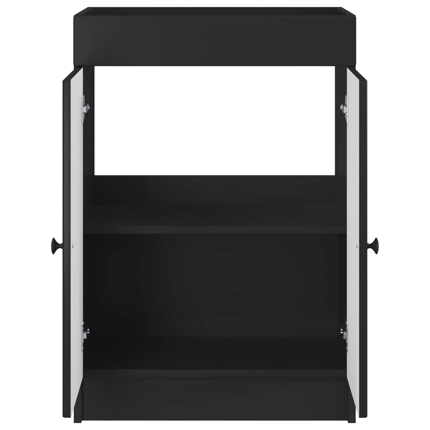 vidaXL Bathroom under Sink Cabinet Black 78.5 x 37.5 x 81 cm