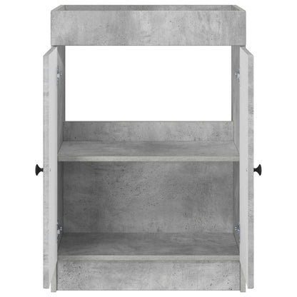 vidaXL Bathroom under Sink Cabinet Concrete Grey 78.5 x 37.5 x 81 cm