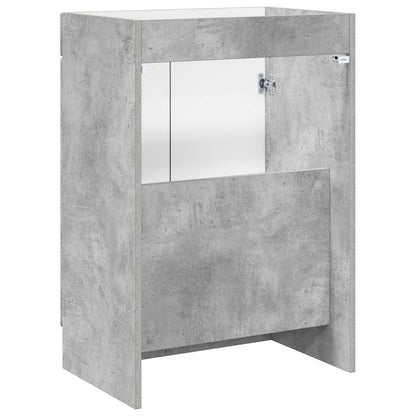 vidaXL Bathroom under Sink Cabinet Concrete Grey 78.5 x 37.5 x 81 cm