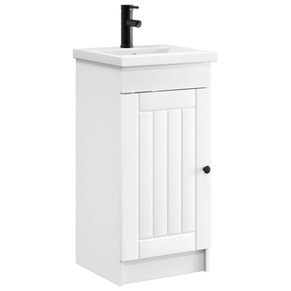 vidaXL Bathroom Vanity with Sink White 42 x 40 x 84.5 cm