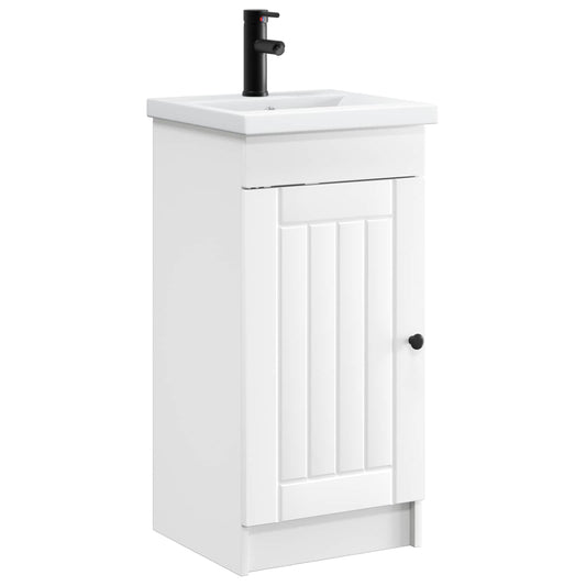 vidaXL Bathroom Vanity with Sink White 42 x 40 x 84.5 cm