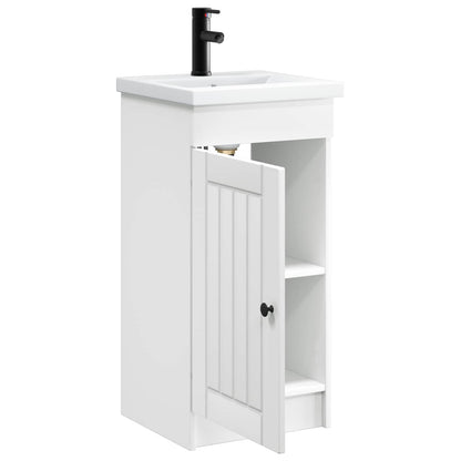 vidaXL Bathroom Vanity with Sink White 42 x 40 x 84.5 cm