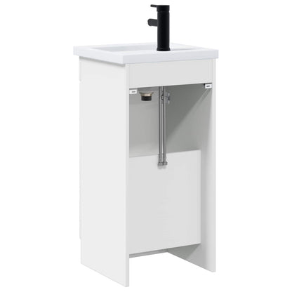 vidaXL Bathroom Vanity with Sink White 42 x 40 x 84.5 cm