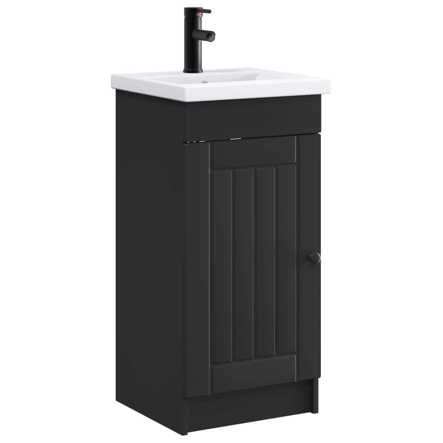 vidaXL Bathroom Vanity with Sink Black 42 x 40 x 84.5 cm