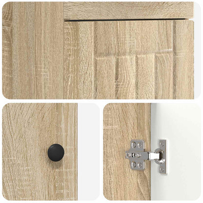 vidaXL Bathroom Vanity with Sink Sonoma Oak 42 x 40 x 84.5 cm