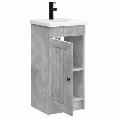 vidaXL Bathroom Vanity with Sink Concrete Grey 42 x 40 x 84.5 cm