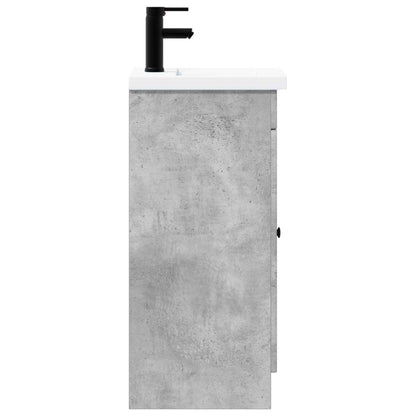 vidaXL Bathroom Vanity with Sink Concrete Grey 42 x 40 x 84.5 cm