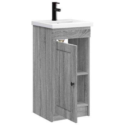 vidaXL Bathroom Vanity with Sink Grey Sonoma 42 x 40 x 84.5 cm