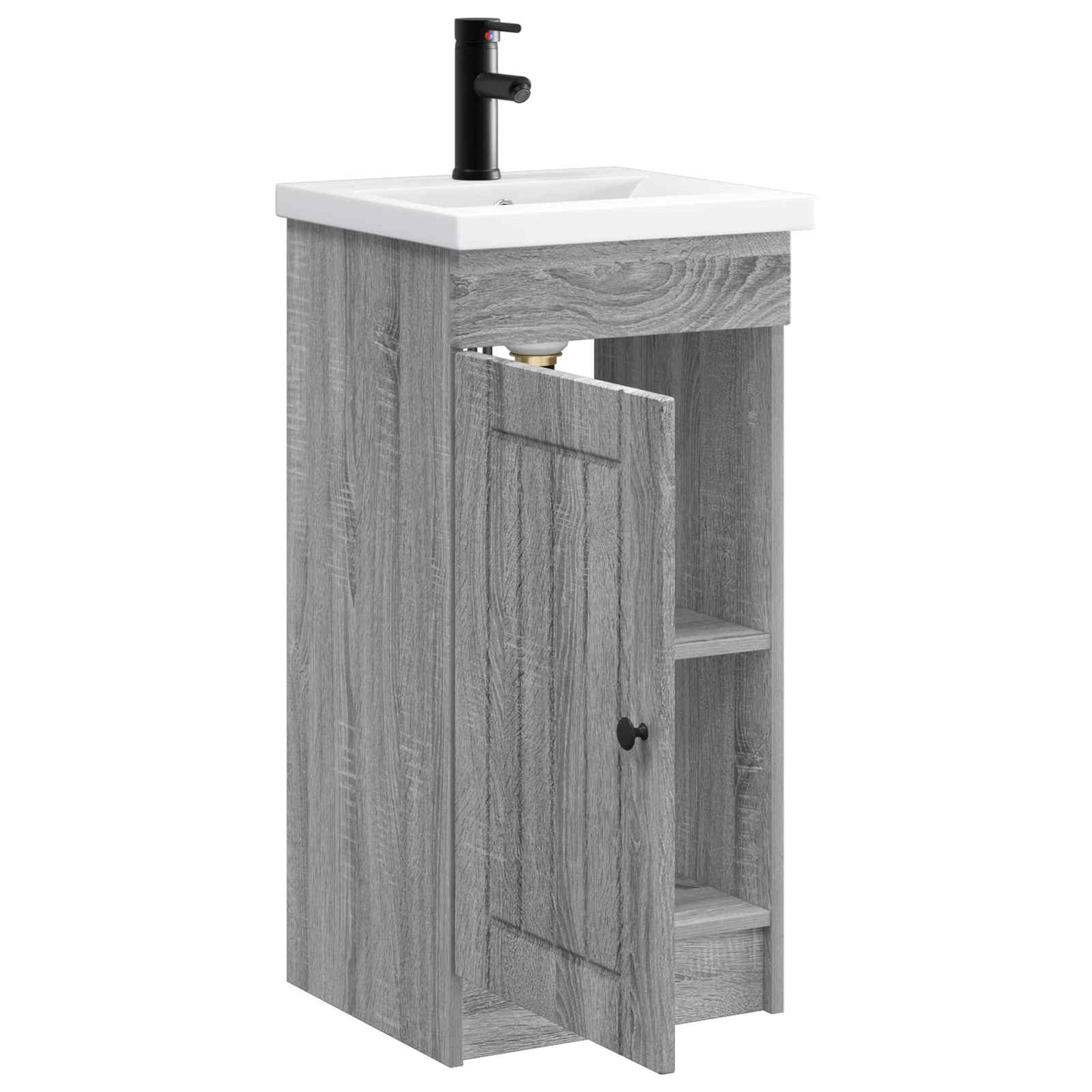 vidaXL Bathroom Vanity with Sink Grey Sonoma 42 x 40 x 84.5 cm