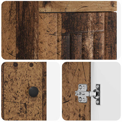 vidaXL Bathroom Vanity with Sink Old Wood 42 x 40 x 84.5 cm