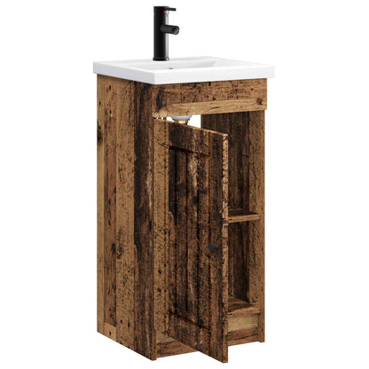 vidaXL Bathroom Vanity with Sink Old Wood 42 x 40 x 84.5 cm