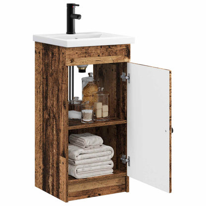 vidaXL Bathroom Vanity with Sink Old Wood 42 x 40 x 84.5 cm