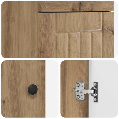 vidaXL Bathroom Vanity with Sink Artisan Oak 42 x 40 x 84.5 cm