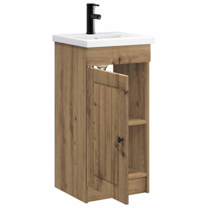 vidaXL Bathroom Vanity with Sink Artisan Oak 42 x 40 x 84.5 cm
