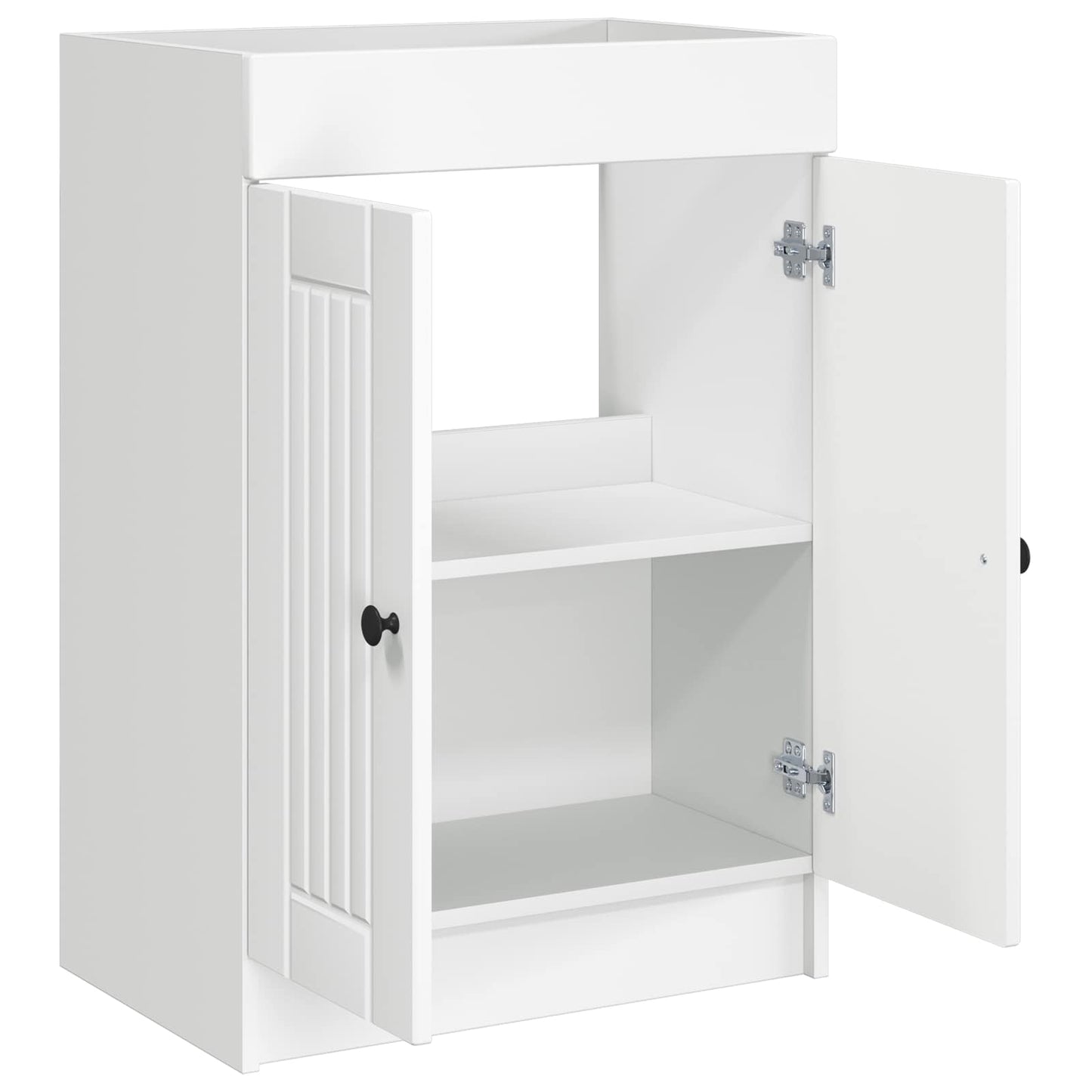 vidaXL Bathroom under Sink Cabinet White 56 x 37.5 x 81 cm