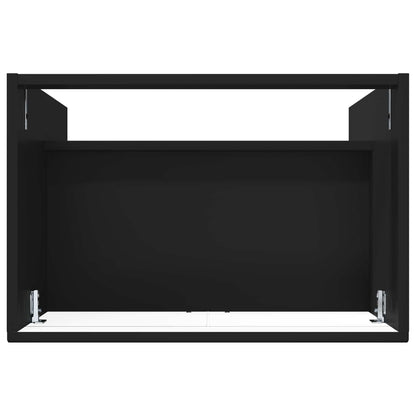 vidaXL Bathroom under Sink Cabinet Black 56 x 37.5 x 81 cm