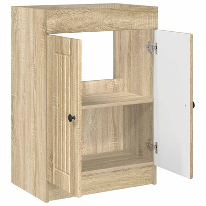 vidaXL Bathroom under Sink Cabinet Sonoma Oak 56 x 37.5 x 81 cm