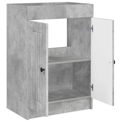 vidaXL Bathroom under Sink Cabinet Concrete Grey 56 x 37.5 x 81 cm