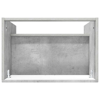 vidaXL Bathroom under Sink Cabinet Concrete Grey 56 x 37.5 x 81 cm