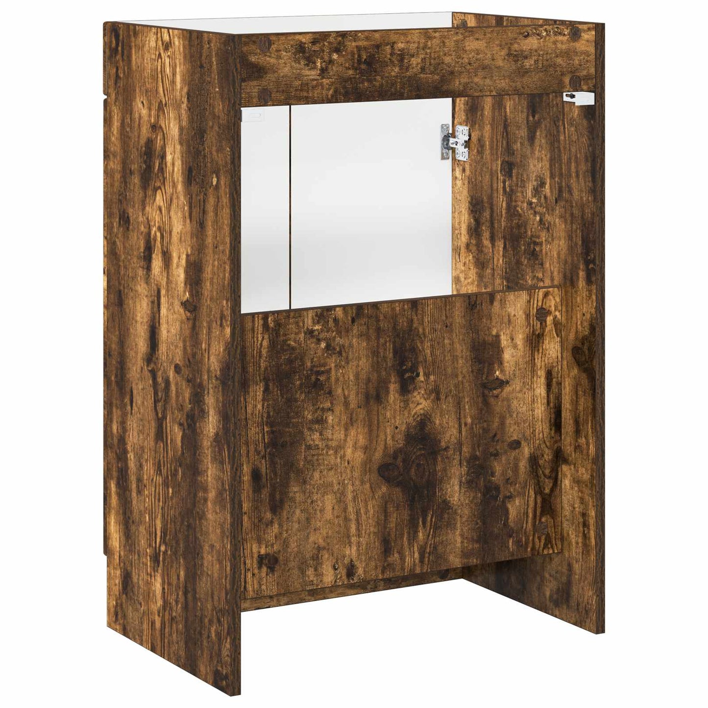 vidaXL Bathroom under Sink Cabinet Smoked Oak 56 x 37.5 x 81 cm