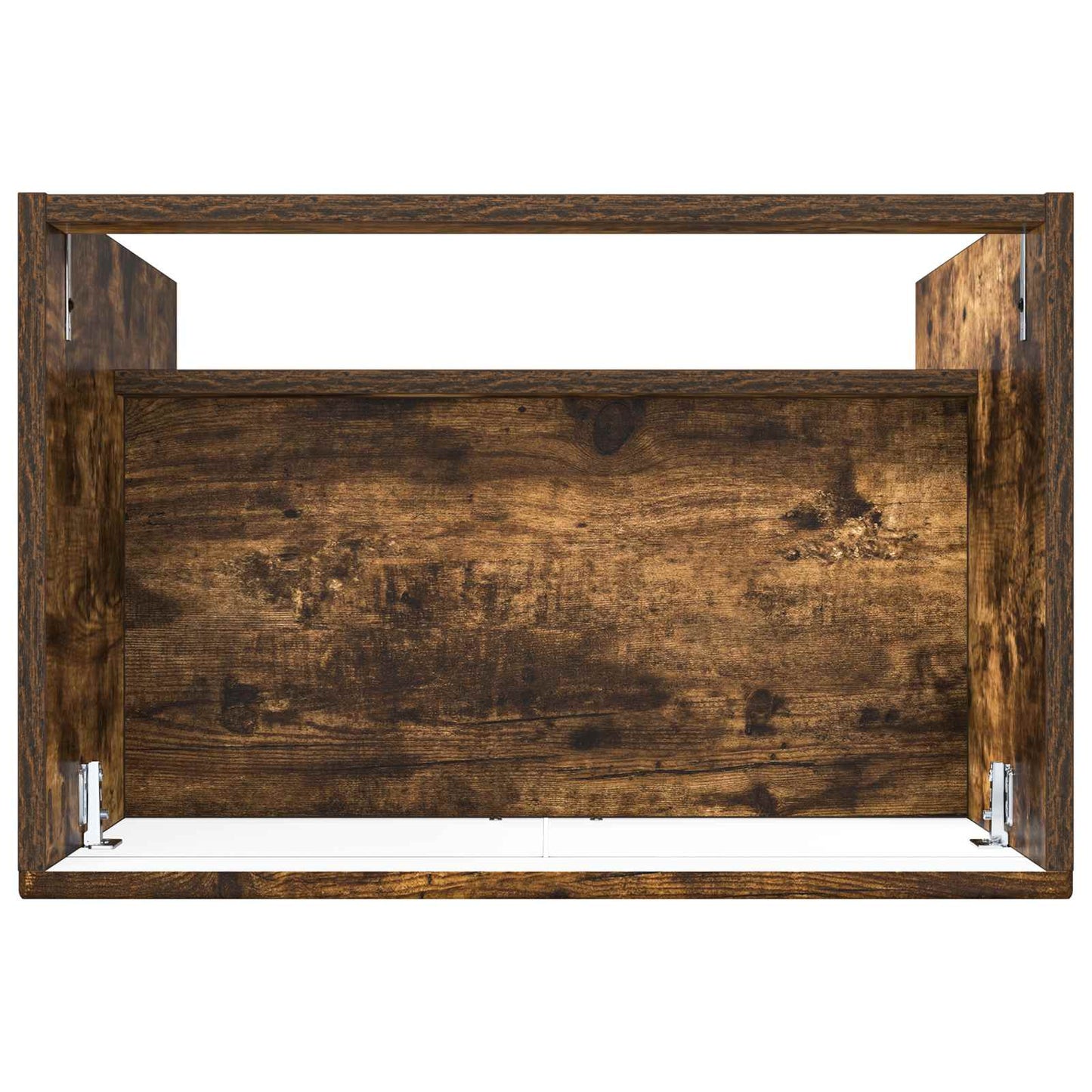 vidaXL Bathroom under Sink Cabinet Smoked Oak 56 x 37.5 x 81 cm