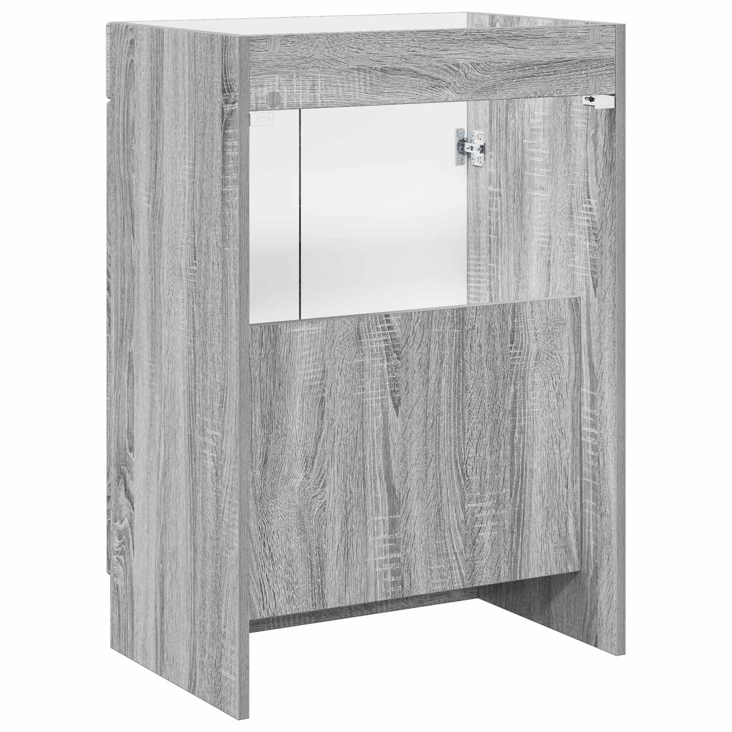 vidaXL Bathroom under Sink Cabinet Grey Sonoma 56 x 37.5 x 81 cm