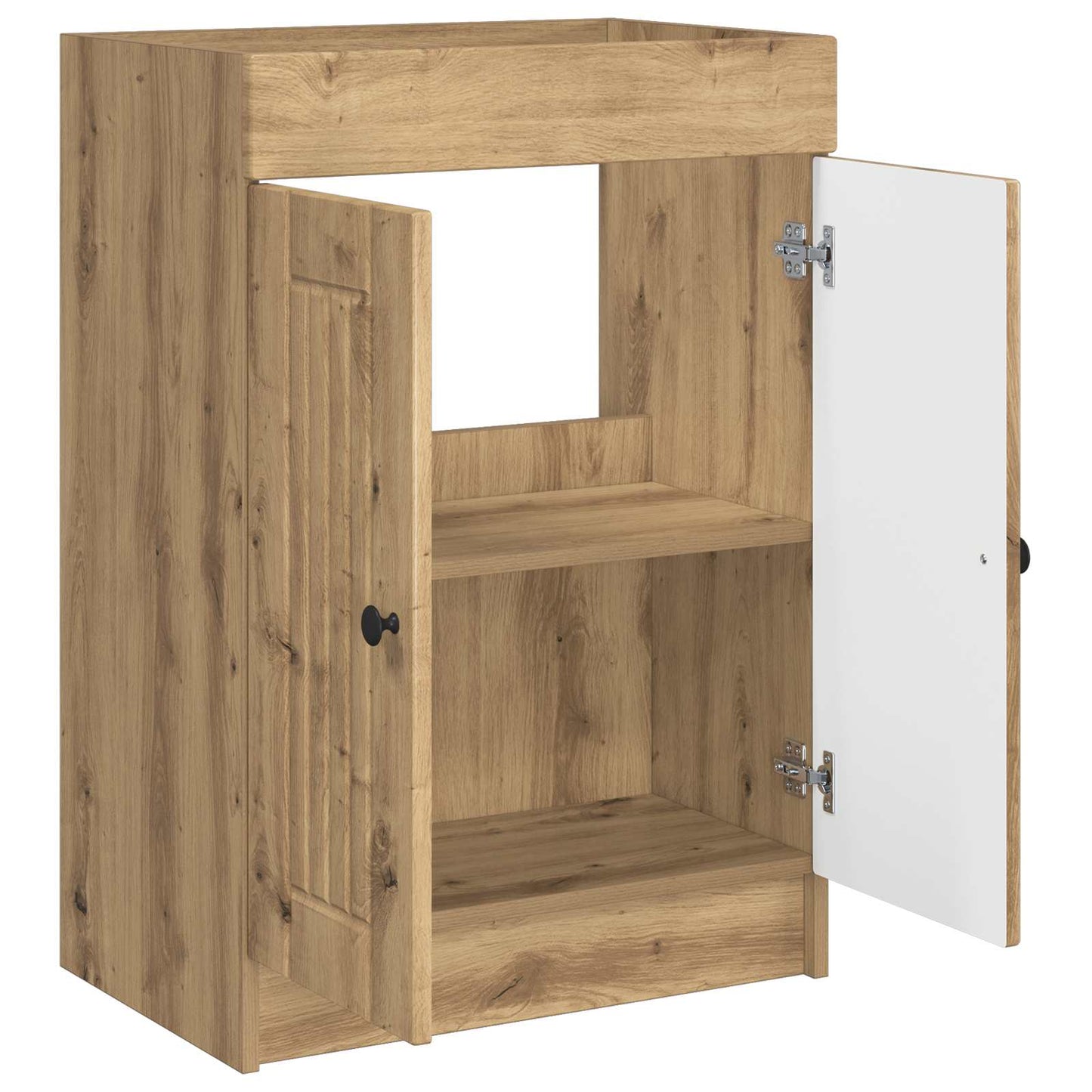 vidaXL Bathroom under Sink Cabinet Artisan Oak 56 x 37.5 x 81 cm