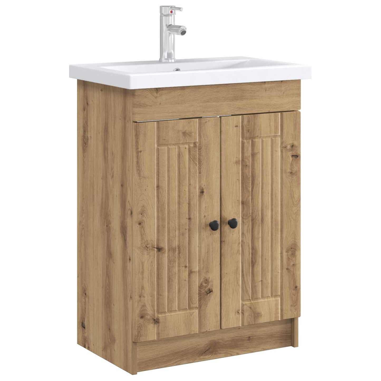vidaXL Bathroom under Sink Cabinet Artisan Oak 56 x 37.5 x 81 cm