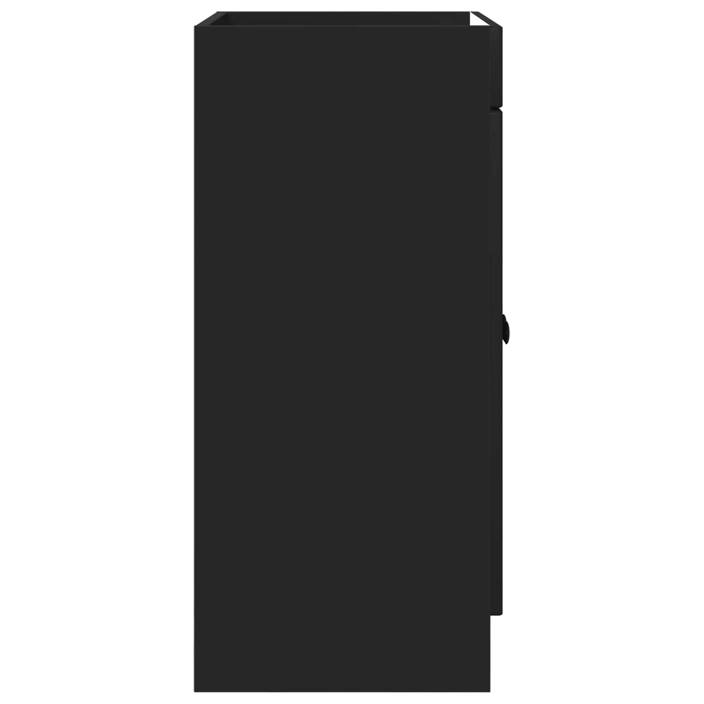 vidaXL Bathroom under Sink Cabinet Black 78.5 x 37.5 x 81 cm