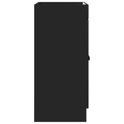 vidaXL Bathroom under Sink Cabinet Black 78.5 x 37.5 x 81 cm