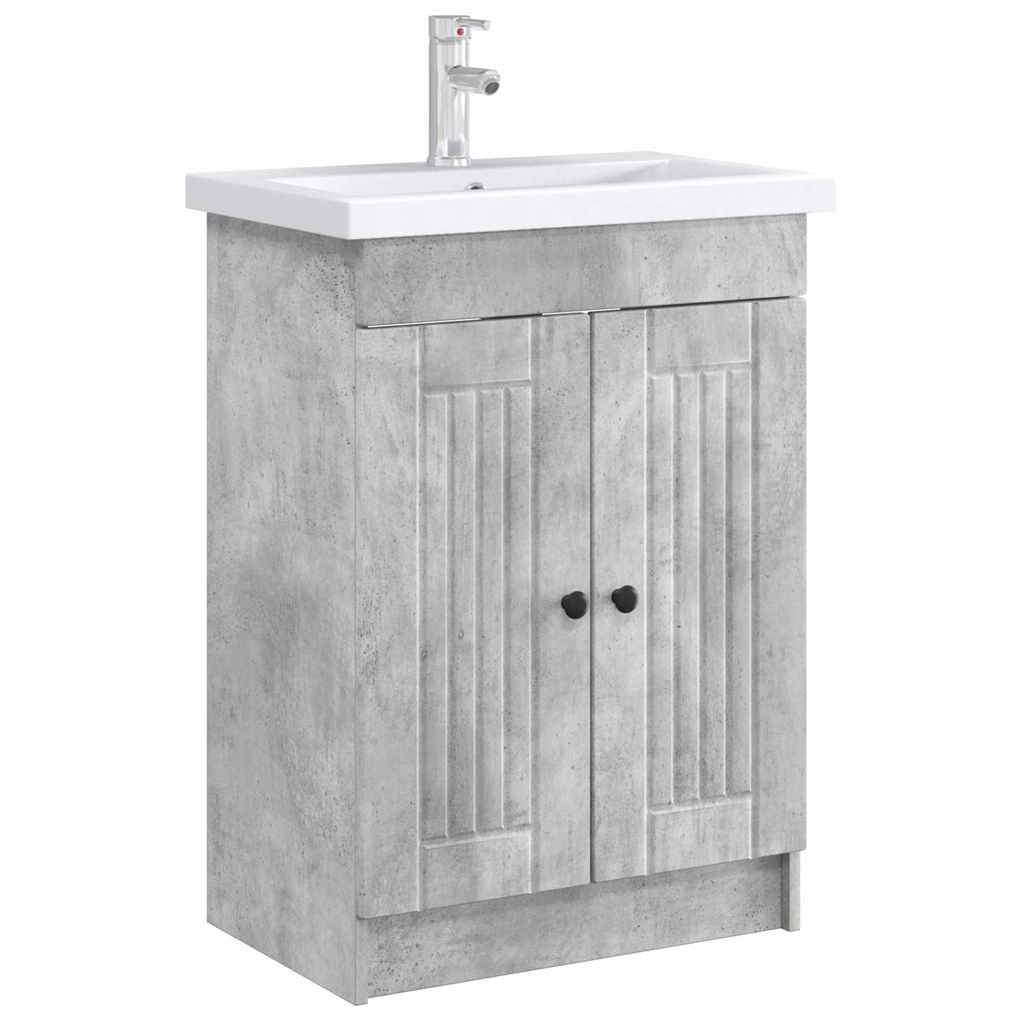 vidaXL Bathroom under Sink Cabinet Concrete Grey 78.5 x 37.5 x 81 cm