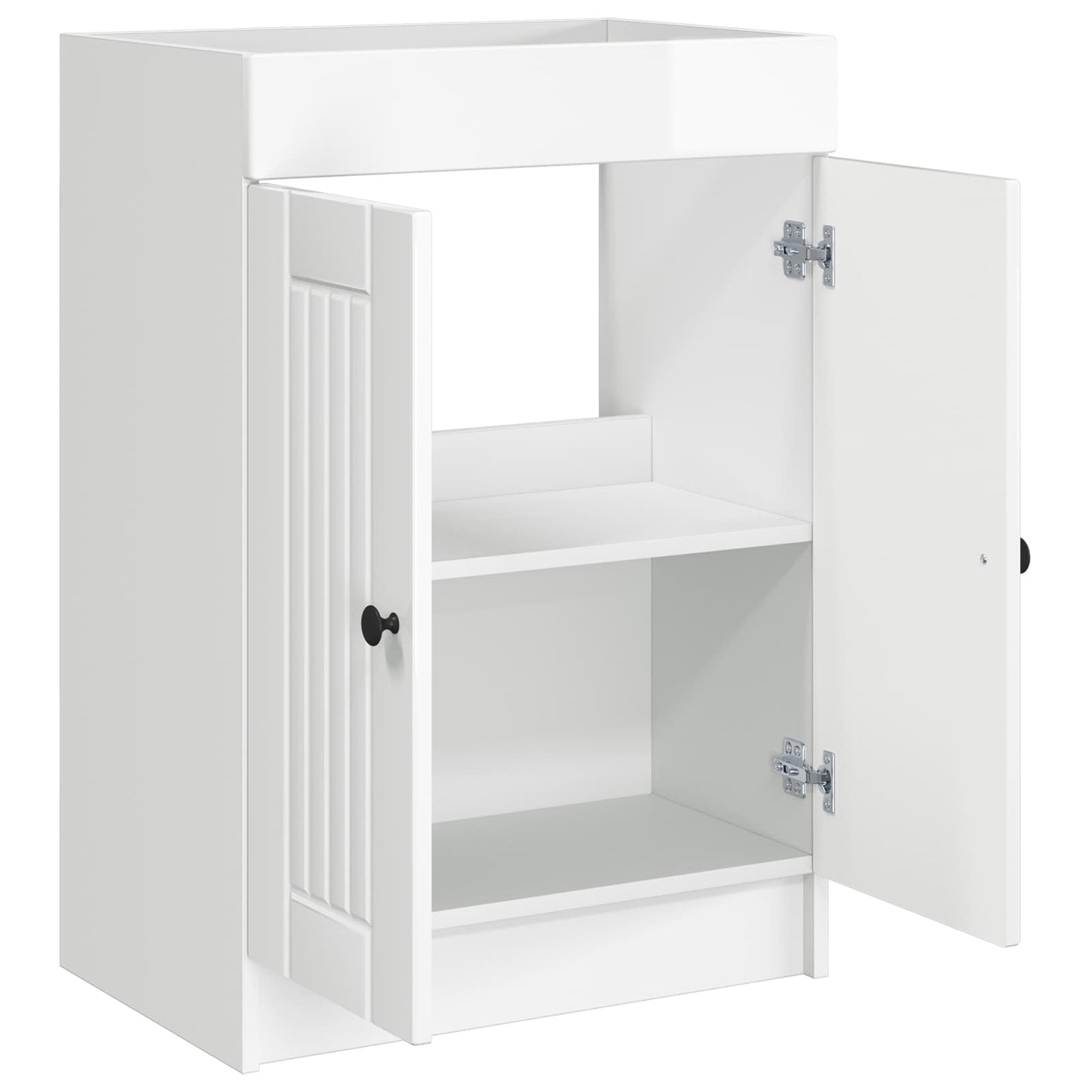 vidaXL Bathroom under Sink Cabinet High Gloss White