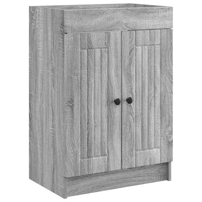 vidaXL Bathroom under Sink Cabinet Grey Sonoma 78.5 x 37.5 x 81 cm