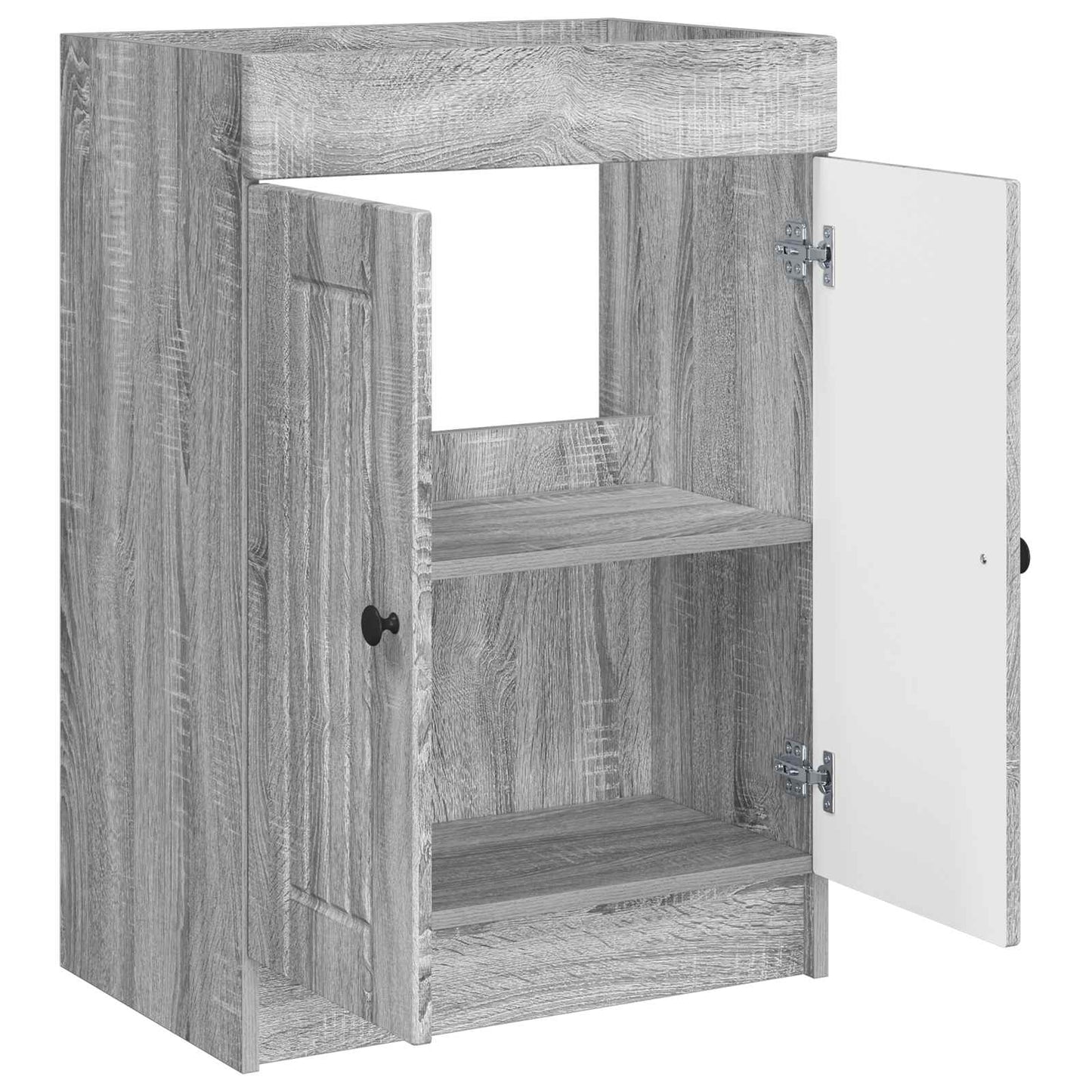 vidaXL Bathroom under Sink Cabinet Grey Sonoma 78.5 x 37.5 x 81 cm