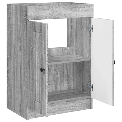 vidaXL Bathroom under Sink Cabinet Grey Sonoma 78.5 x 37.5 x 81 cm