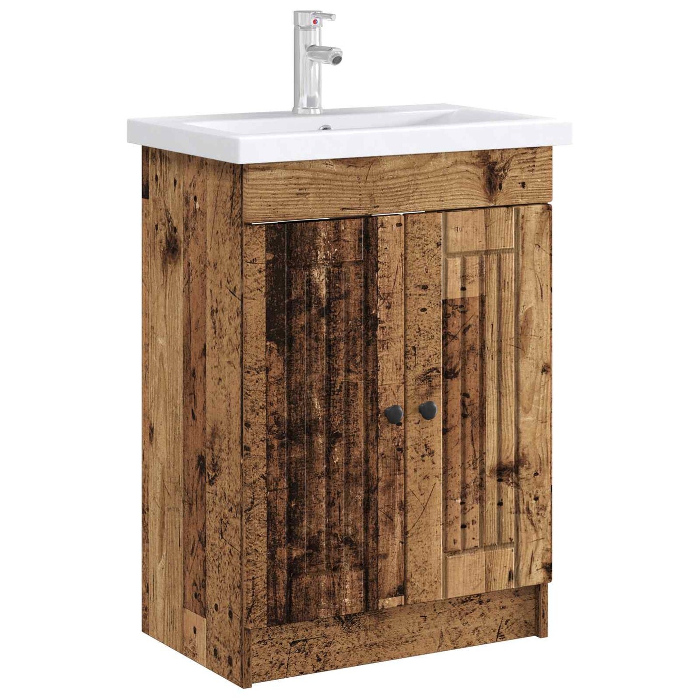 vidaXL Bathroom under Sink Cabinet Old Wood 78.5 x 37.5 x 81 cm