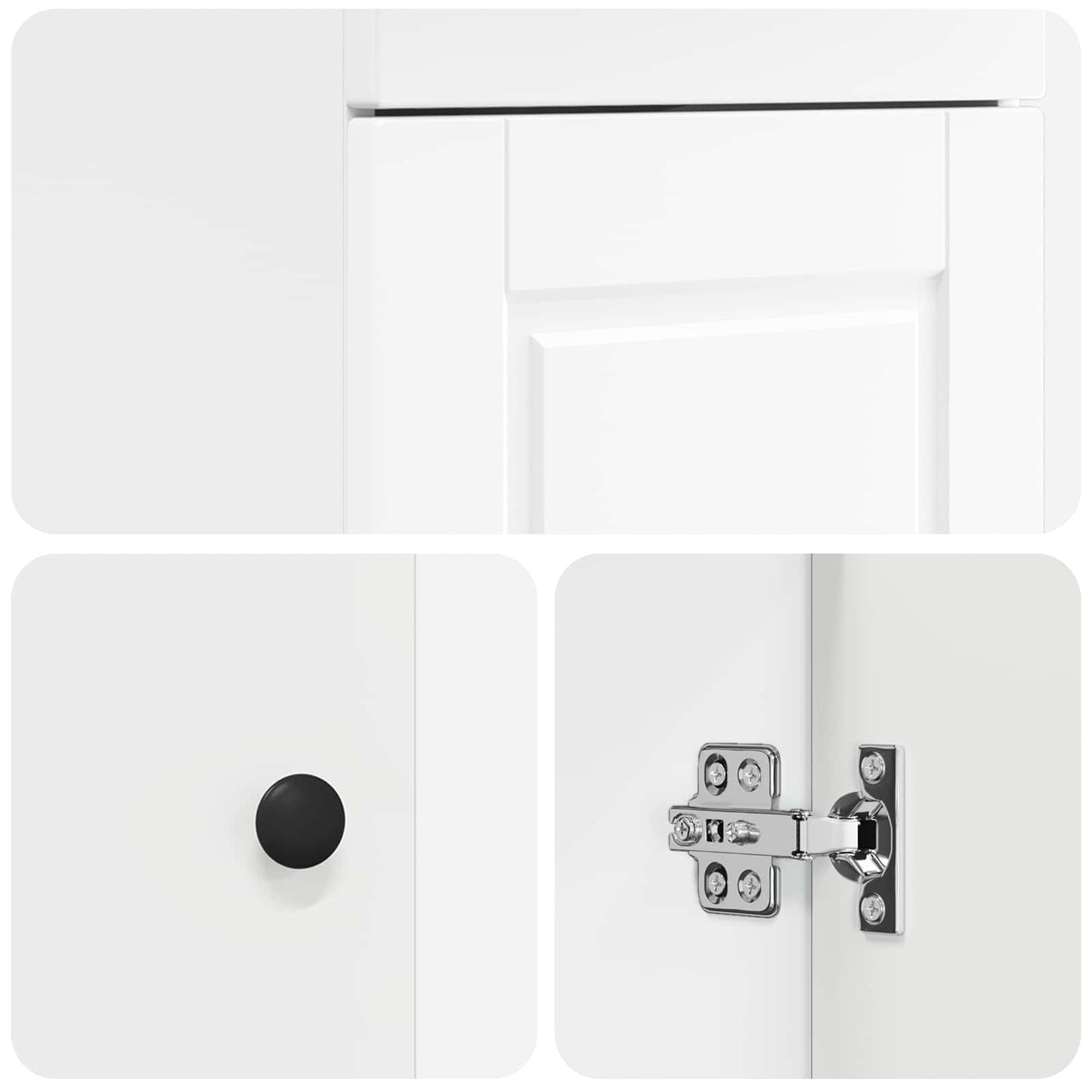 vidaXL Bathroom Vanity with Sink White 42 x 40 x 84.5 cm