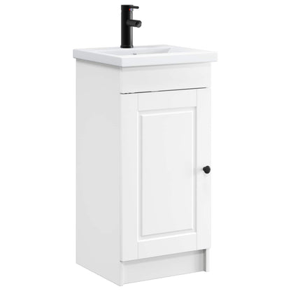 vidaXL Bathroom Vanity with Sink White 42 x 40 x 84.5 cm
