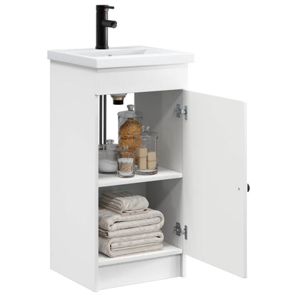 vidaXL Bathroom Vanity with Sink White 42 x 40 x 84.5 cm