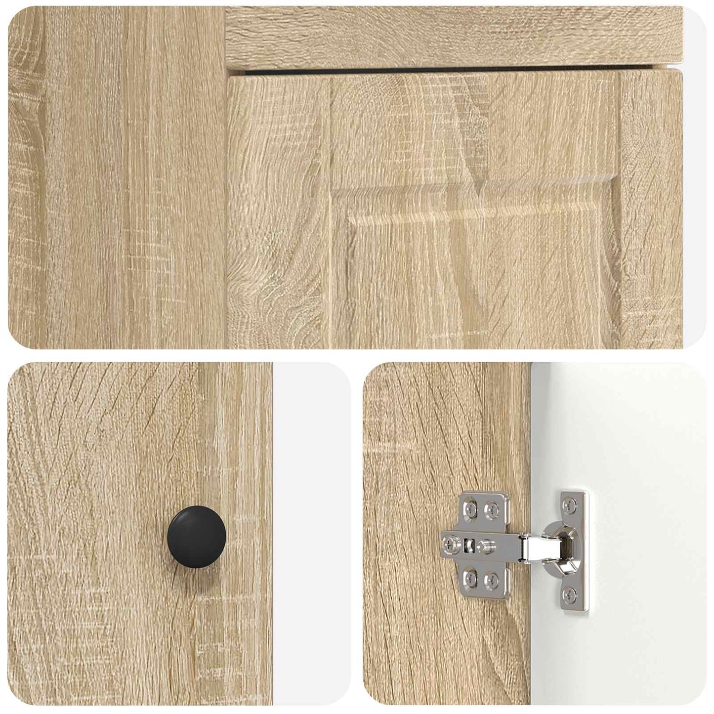 vidaXL Bathroom Vanity with Sink Sonoma Oak 42 x 40 x 84.5 cm
