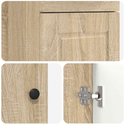 vidaXL Bathroom Vanity with Sink Sonoma Oak 42 x 40 x 84.5 cm