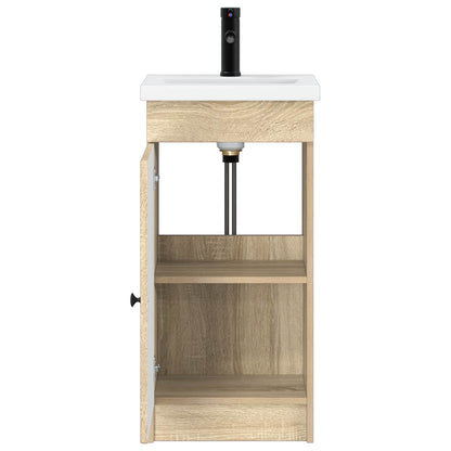 vidaXL Bathroom Vanity with Sink Sonoma Oak 42 x 40 x 84.5 cm