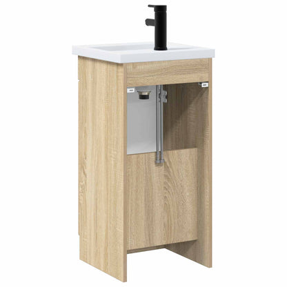 vidaXL Bathroom Vanity with Sink Sonoma Oak 42 x 40 x 84.5 cm
