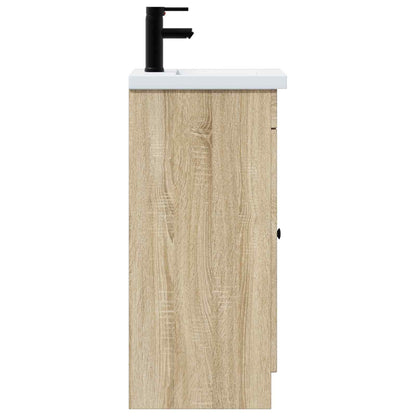 vidaXL Bathroom Vanity with Sink Sonoma Oak 42 x 40 x 84.5 cm