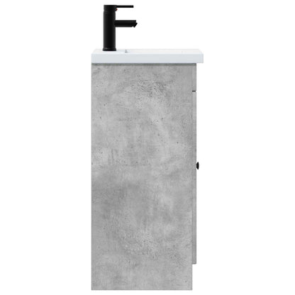 vidaXL Bathroom Vanity with Sink Concrete Grey 42 x 40 x 84.5 cm