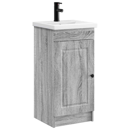 vidaXL Bathroom Vanity with Sink Grey Sonoma 42 x 40 x 84.5 cm