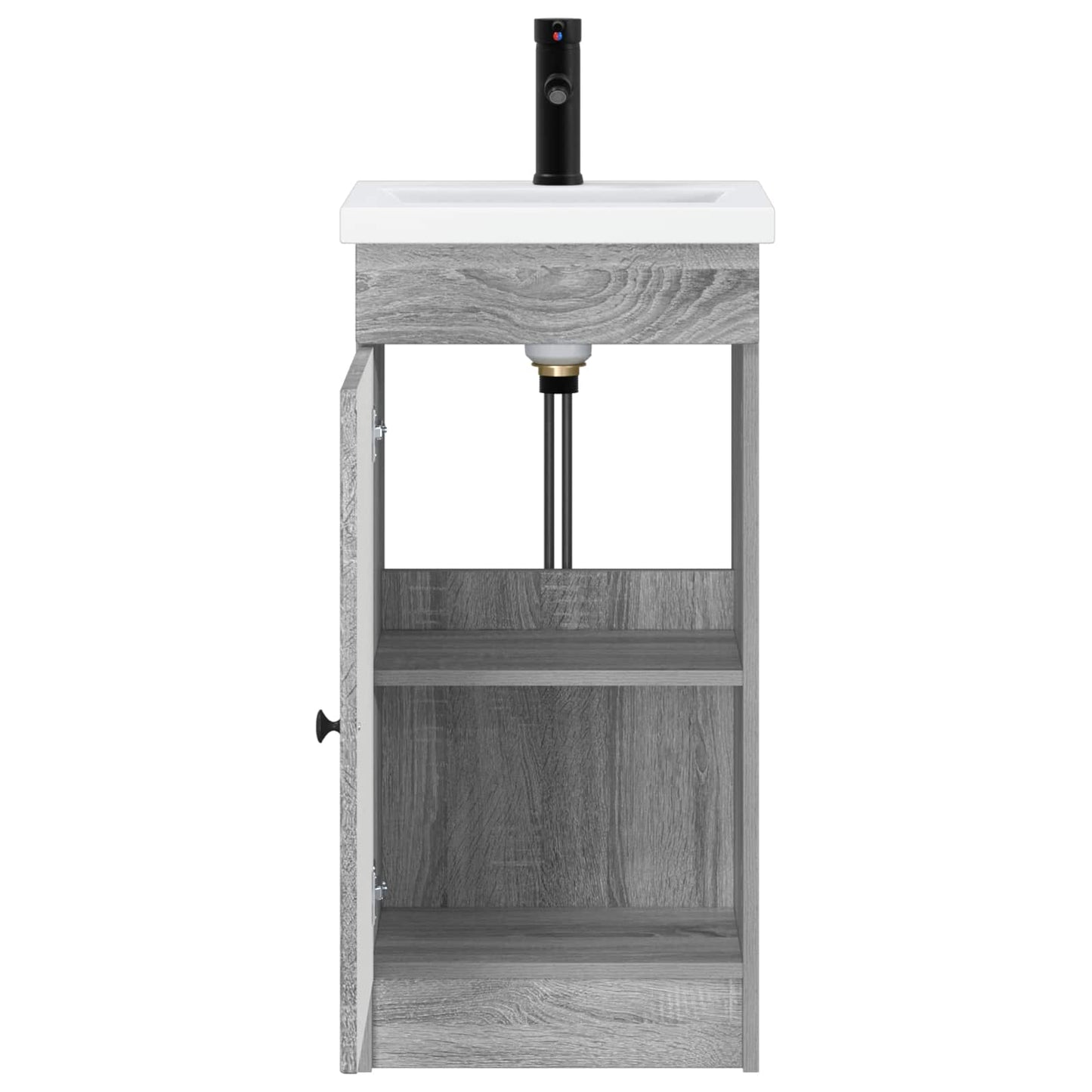 vidaXL Bathroom Vanity with Sink Grey Sonoma 42 x 40 x 84.5 cm