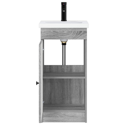 vidaXL Bathroom Vanity with Sink Grey Sonoma 42 x 40 x 84.5 cm