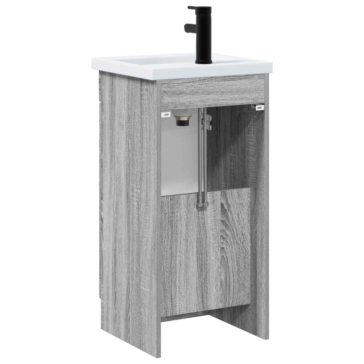 vidaXL Bathroom Vanity with Sink Grey Sonoma 42 x 40 x 84.5 cm
