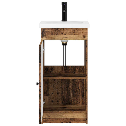 vidaXL Bathroom Vanity with Sink Old Wood 42 x 40 x 84.5 cm
